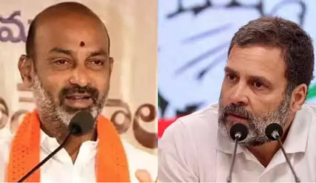 Bandi Sanjay against Rahul Gandhi
