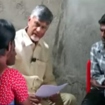 Chandrababu went to the beneficiaries' houses and distributed the pensions