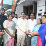 Minister Narayana in the pension distribution program