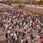 Punjab farmers march in the nation's royal .. Police Alert..!!