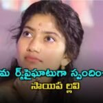 Saipallavi, who responded to Rumors