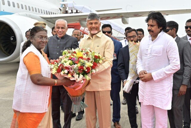 President Draupadi Murmu attended the Mangalagiri Aims