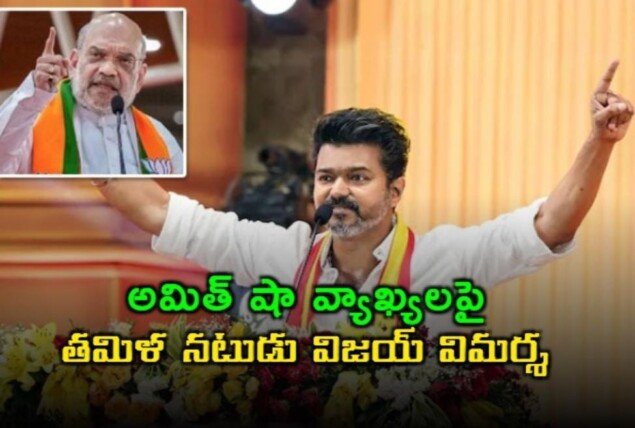అమిత్ షా వ్యాఖ్యలపై నటుడు విజయ్ ఆగ్రహం