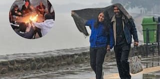 Weakened low pressure.. rain today, more cold