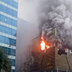 Fire at Bar and Restaurant