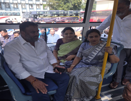 ఉచిత బస్సు పథకం అమలుకు కర్ణాటకలో పర్యటన..