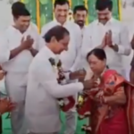 KCR exchanged flower garlands and rings at the wedding feast