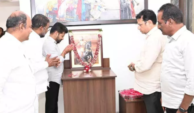 CM Revanth Reddy's tributes on the occasion of Chhatrapati Shivaji Jayanti