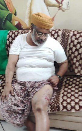 ఏ ఏ ఎం టి కే దర్బార్ పీఠాధిపతి ఖాజా మొహిద్దీన్ కు తీవ్ర గాయాలు మైలవరం ప్రైవేటు ఆసుపత్రికి తరలింపు