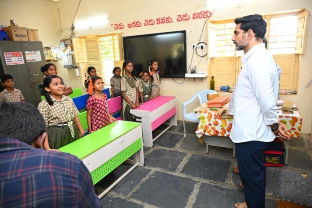 మైలవరం పాఠశాలను ఆకస్మికంగా తనిఖీ చేసిన మంత్రి లోకేష్