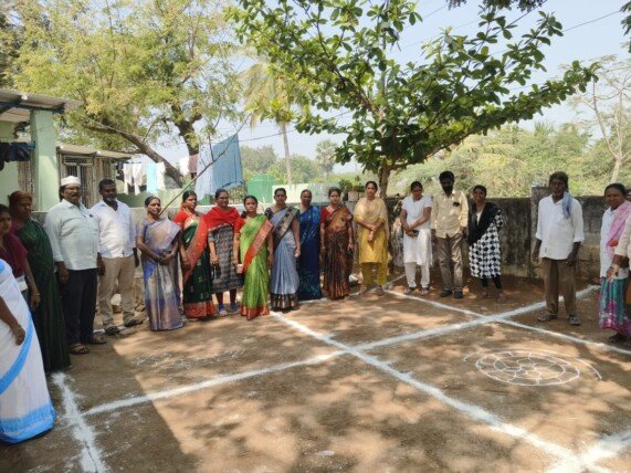 అంతర్జాతీయ మహిళా దినోత్సవం సందర్భంగా ముగ్గుల పోటీలు.