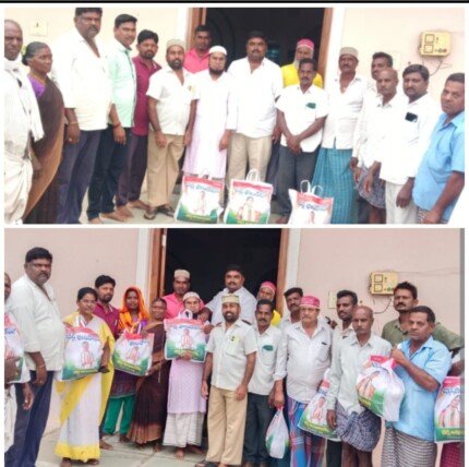 ముస్లిం మైనార్టీలకు బీర్ల ఫౌండేషన్ ఆధ్వర్యంలో రంజాన్ తోపాను పంపిణీ చేసిన “ఖప్రాయపల్లి” కాంగ్రెస్ పార్టీ నాయకులు