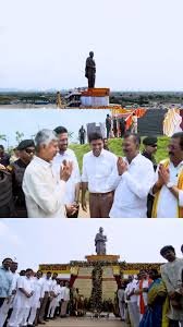 అమరావతిలో పొట్టి శ్రీరాములు 58 అడుగుల విగ్రహం ఆవిష్కరణ