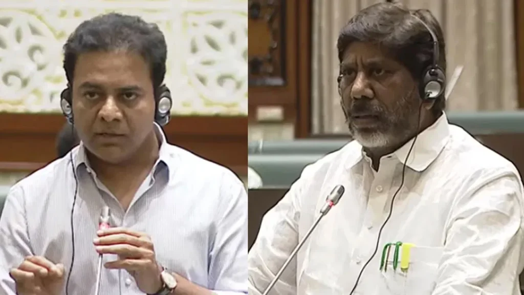 “నిరూపిస్తే రాజీనామా చేస్తా” – భట్టికి కేటీఆర్ సవాల్