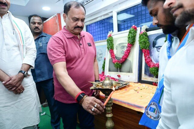 ఎన్‌ఎస్‌యూఐ 56వ ఆవిర్భావ దినోత్సవం.. ఇందిరా భవన్‌లో వేడుకలు