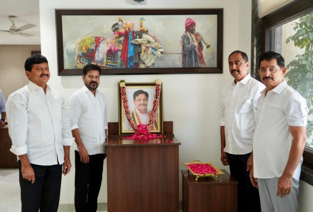 మాజీ స్పీకర్ దుద్దిళ్ల శ్రీపాదరావు 27వ వర్థంతి.. సీఎం రేవంత్ రెడ్డి నివాళి