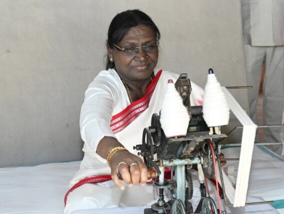 సేవాగ్రామ్ ఆశ్రమంలో రాష్ట్రపతి ముర్ము పర్యటన