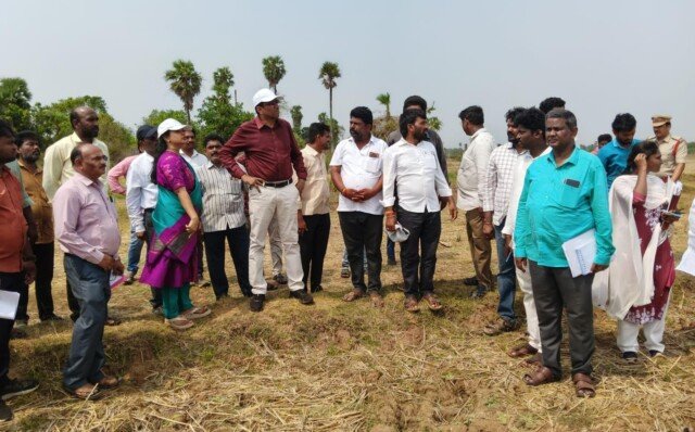 సీఎం సభా స్థలాన్ని పరిశీలించిన కలెక్టర్ డా. జి. లక్ష్మీశ