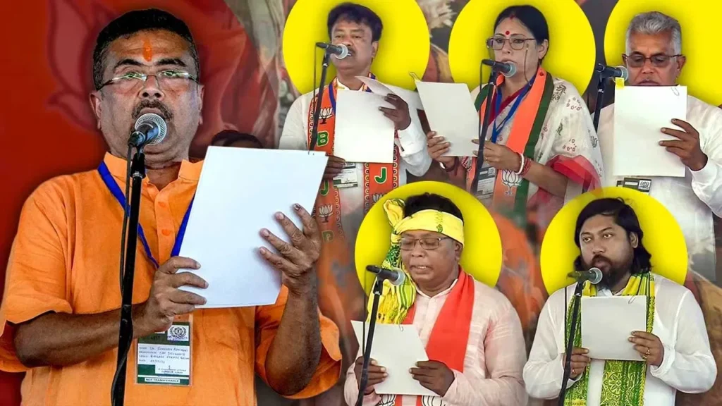 విశ్వకవి జయంతి వేళ బెంగాల్‌లో కొత్త రాజకీయ శకం.. సీఎంగా సువేందు అధికారి ప్రమాణ స్వీకారం